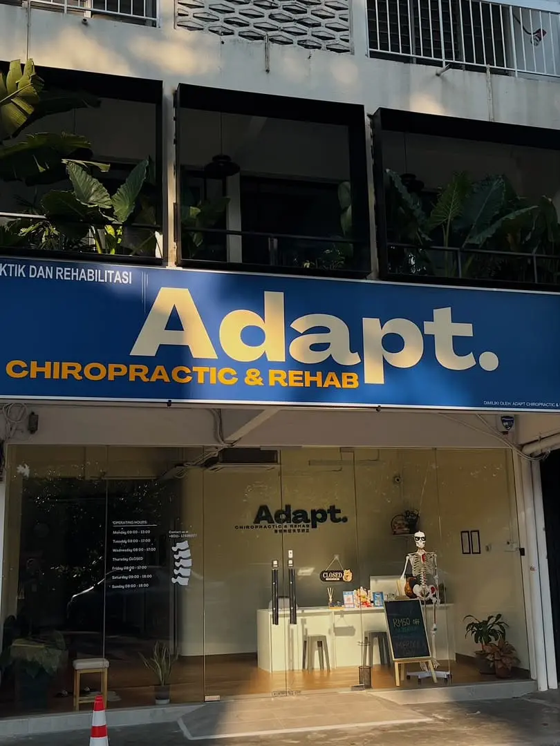 Adapt Chiropractic & Rehab clinic storefront in OUG, Kuala Lumpur
